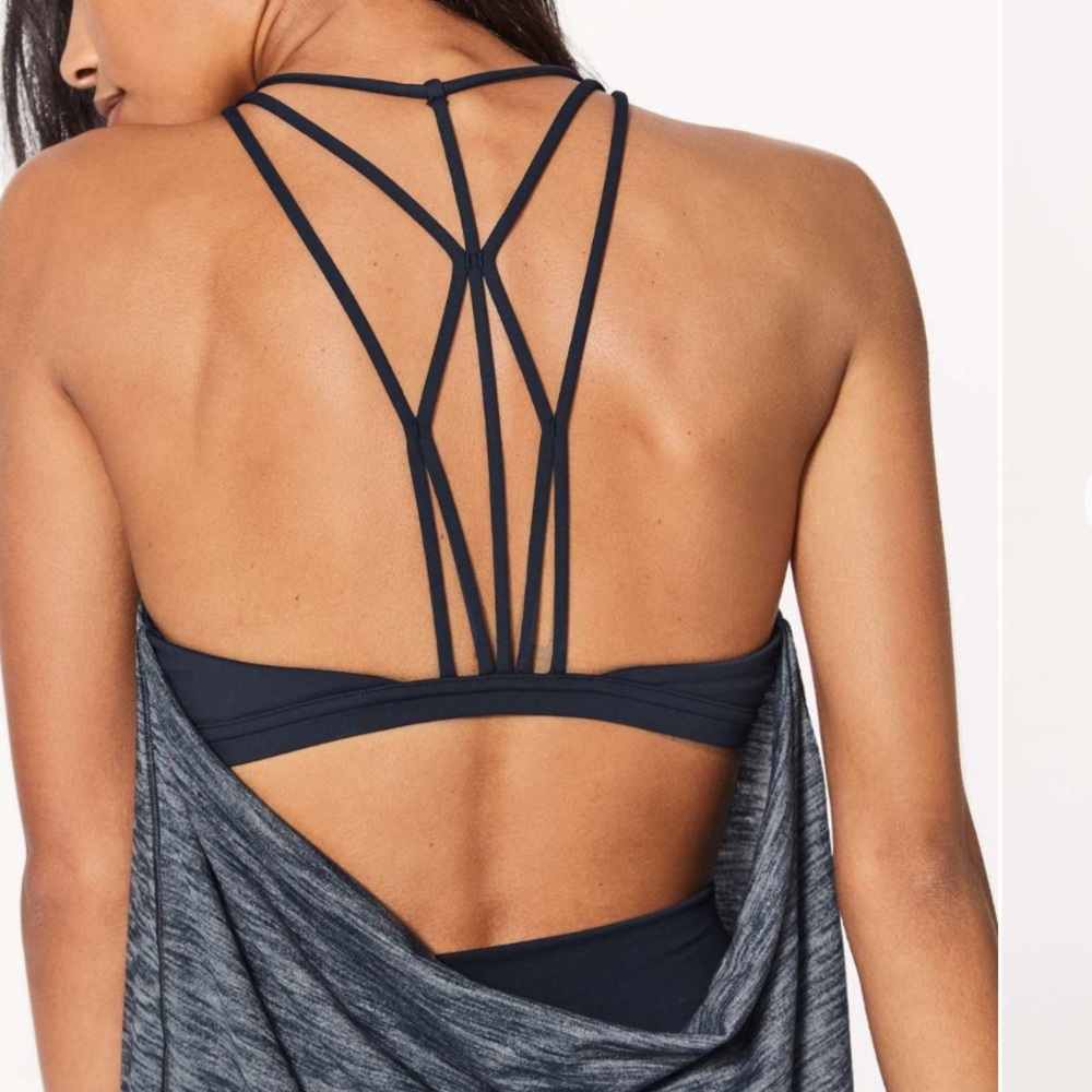 Lululemon Raise The Barre Tank Low Back Workout Tank Top With Sports Bra Size 6 - Picture 2 of 16